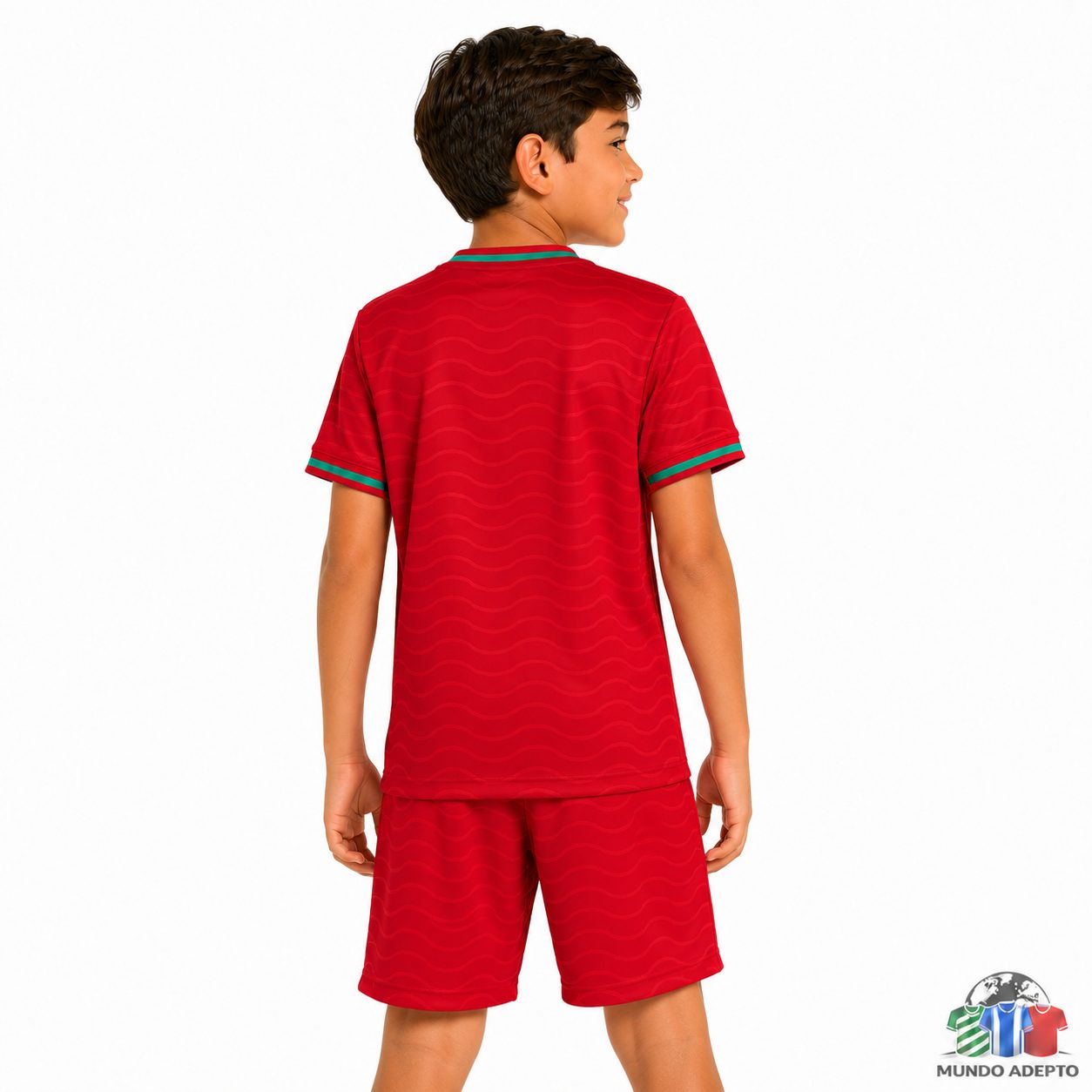 Camisola Conjunto Infantil Portugal Principal - Mundial 2026