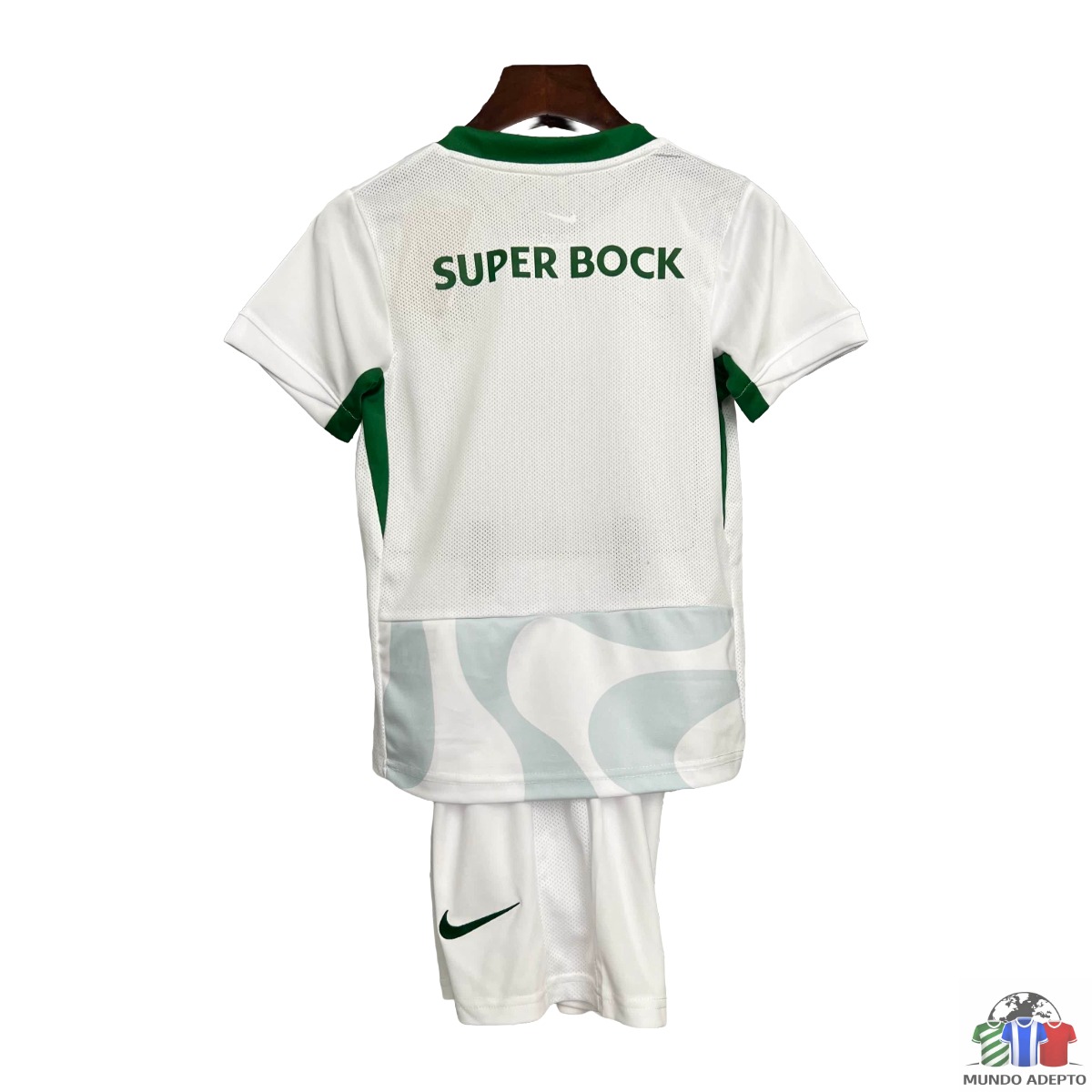 Camisola Conjunto Infantil Sporting Alternativo Branco - 25/26