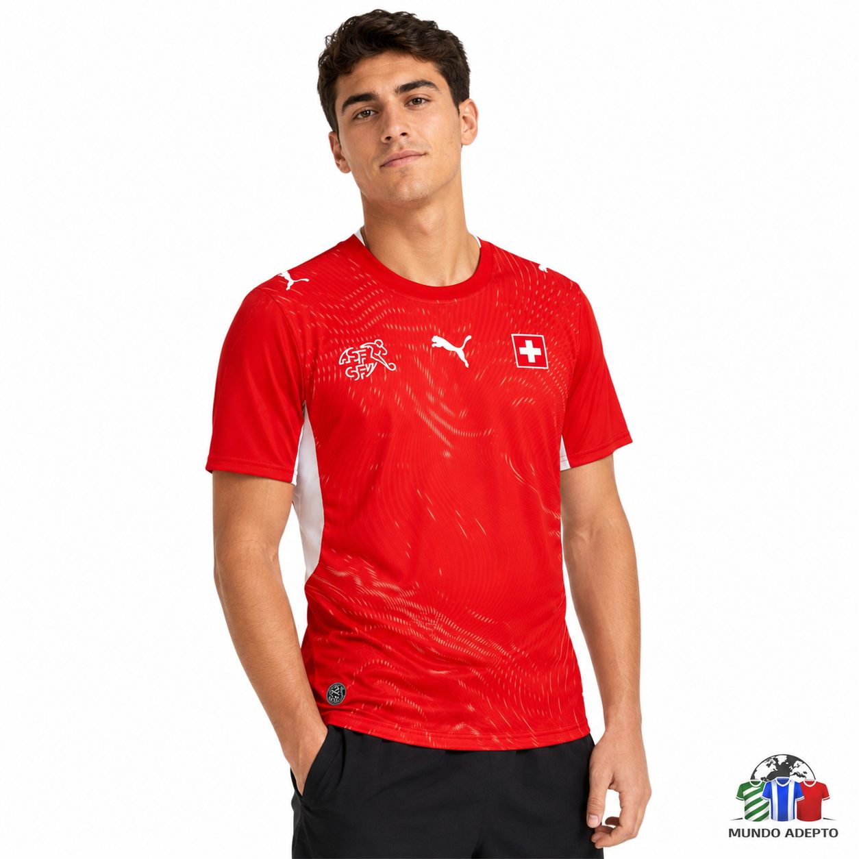 Camisola Camisola Suíça Principal - Mundial 2026