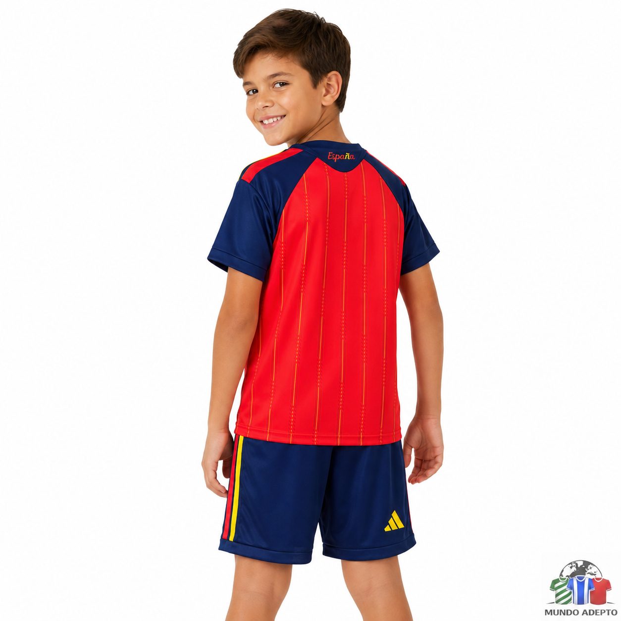 Camisola Conjunto Infantil Espanha Principal - Mundial 2026