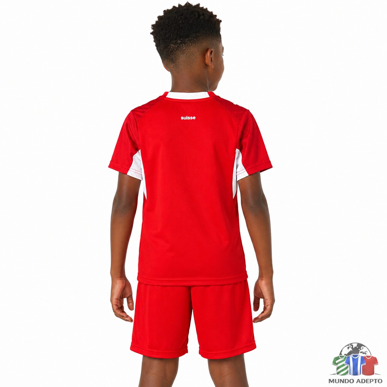 Camisola Conjunto Infantil Suíça Principal - Mundial 2026