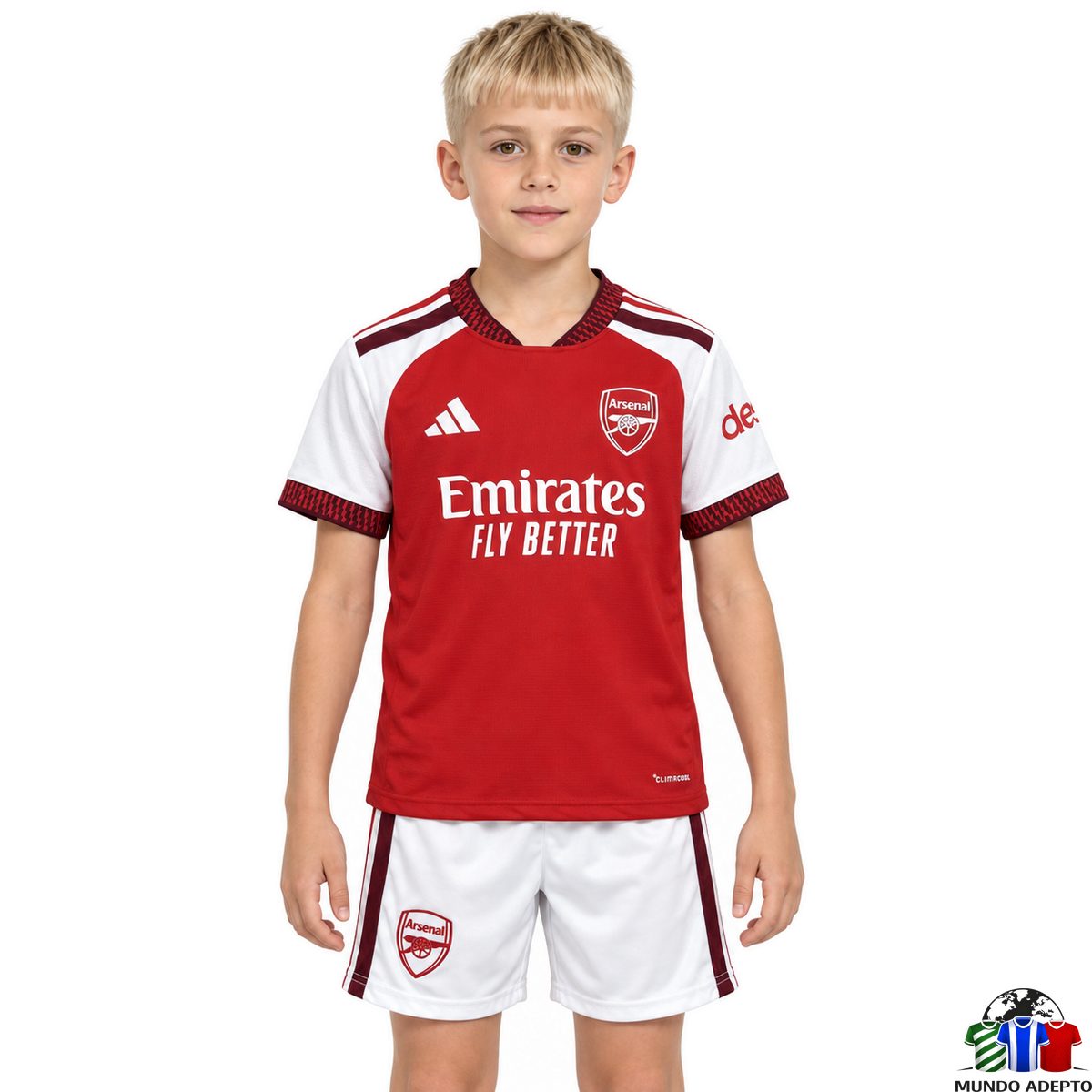 Camisola Conjunto Infantil Arsenal Principal - 26/27