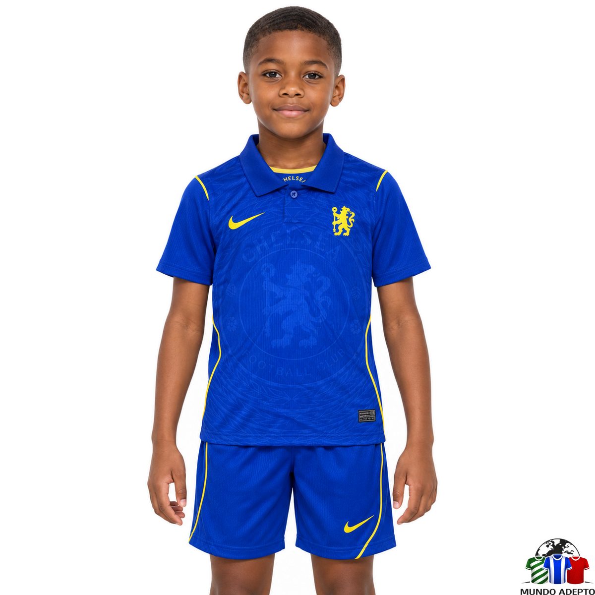 Camisola Conjunto Infantil Chelsea Principal - 26/27