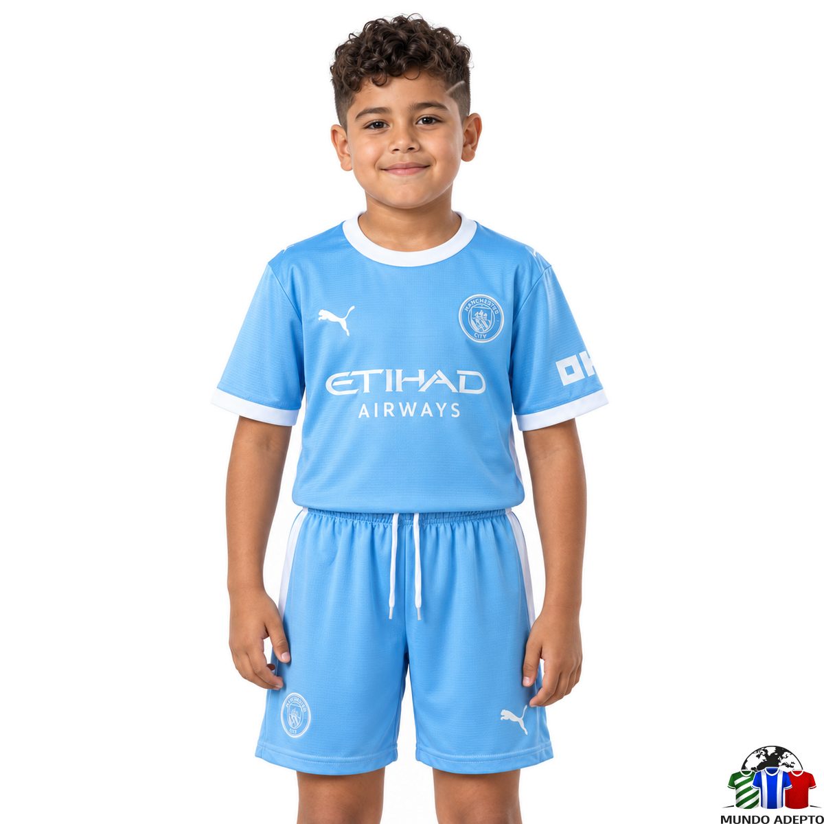 Camisola Conjunto Infantil Manchester City Principal - 26/27