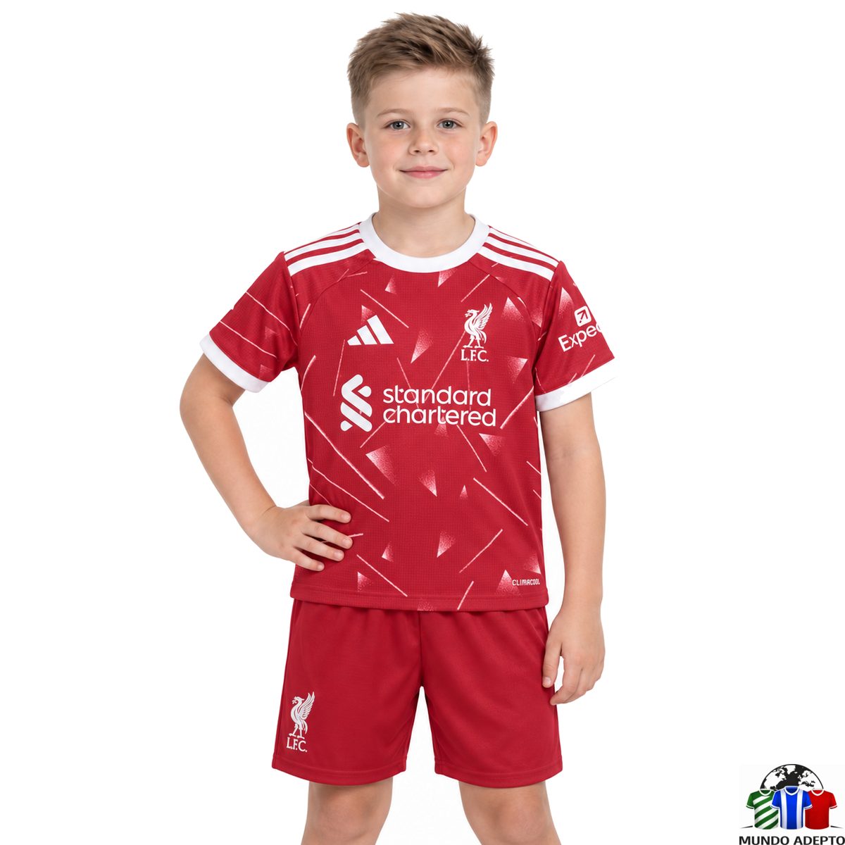 Camisola Conjunto Infantil Liverpool Principal - 26/27