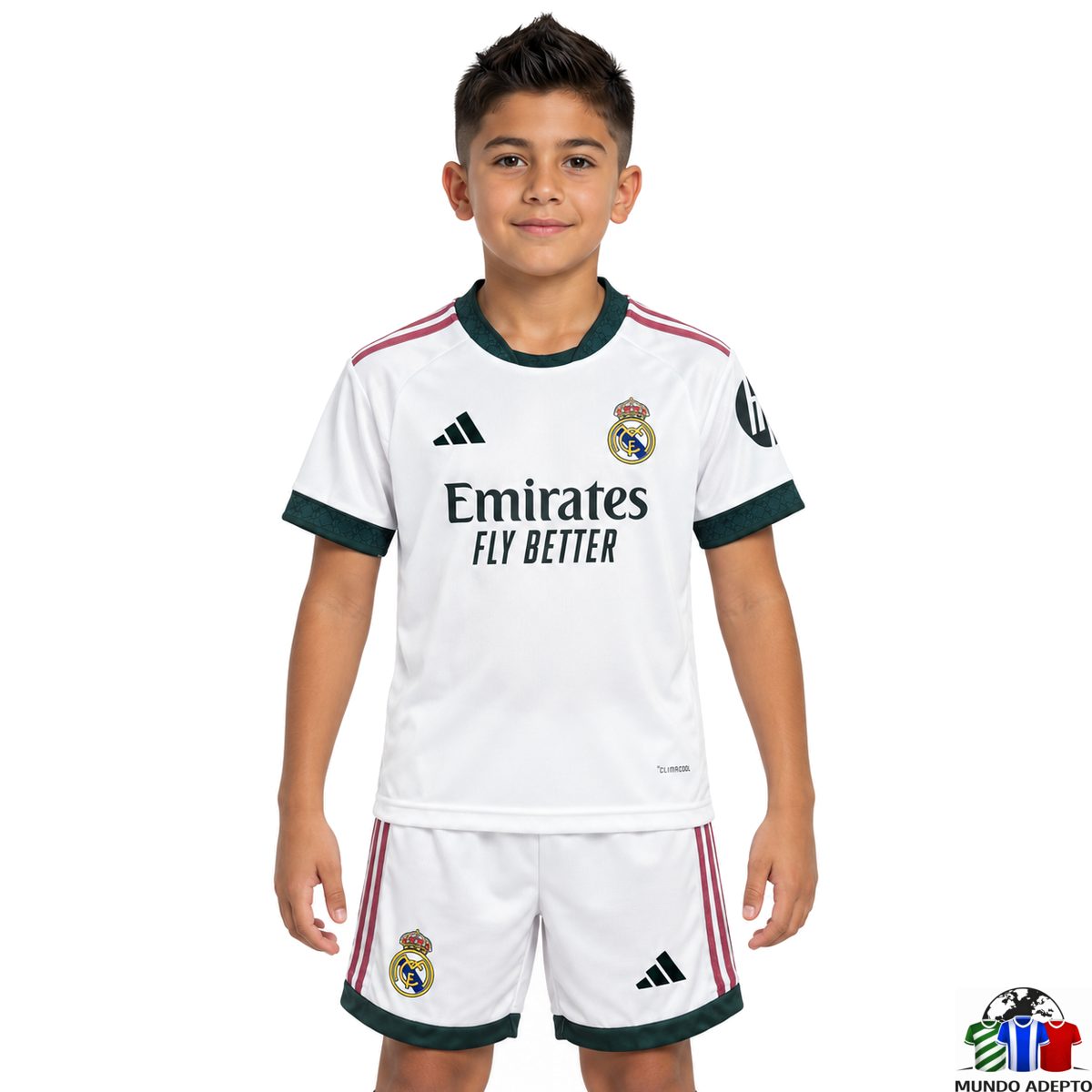 Camisola Conjunto Infantil Real Madrid Principal - 26/27