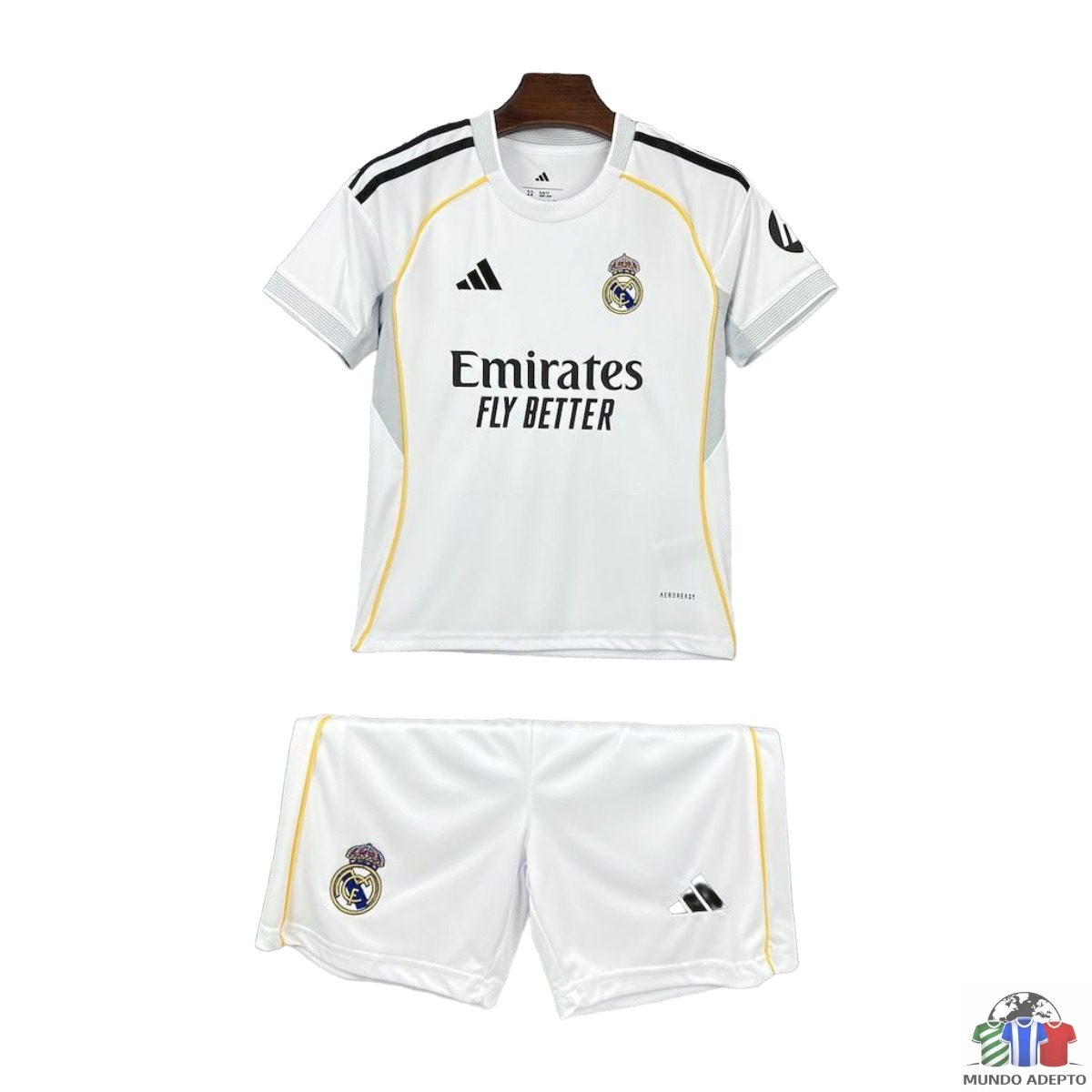 Camisola Conjunto Infantil Real Madrid Principal - 25/26