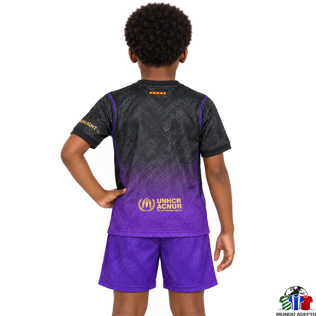 Camisola Conjunto Infantil Barcelona Alternativa - 26/27