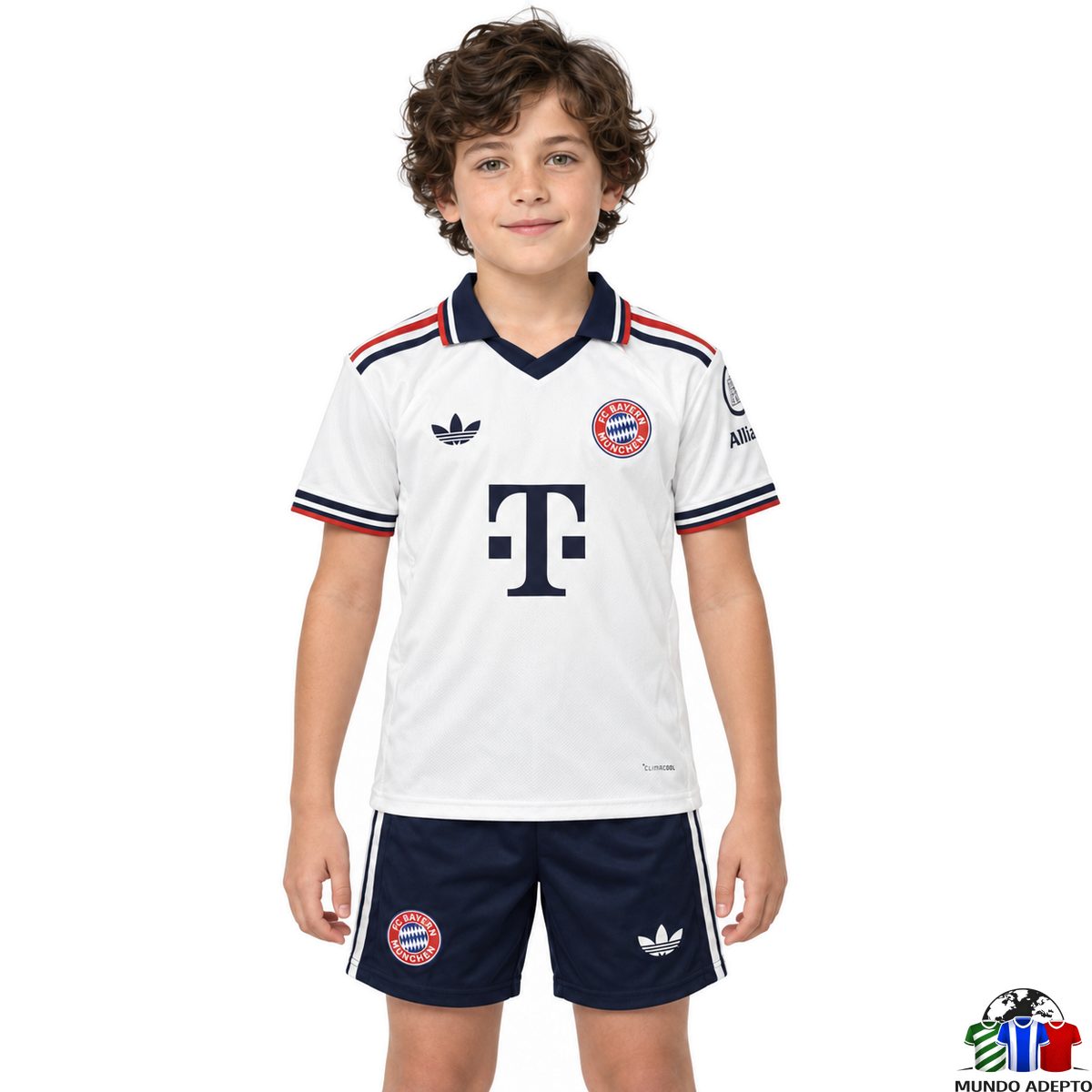 Camisola Conjunto Infantil FC Bayern Alternativo - 26/27