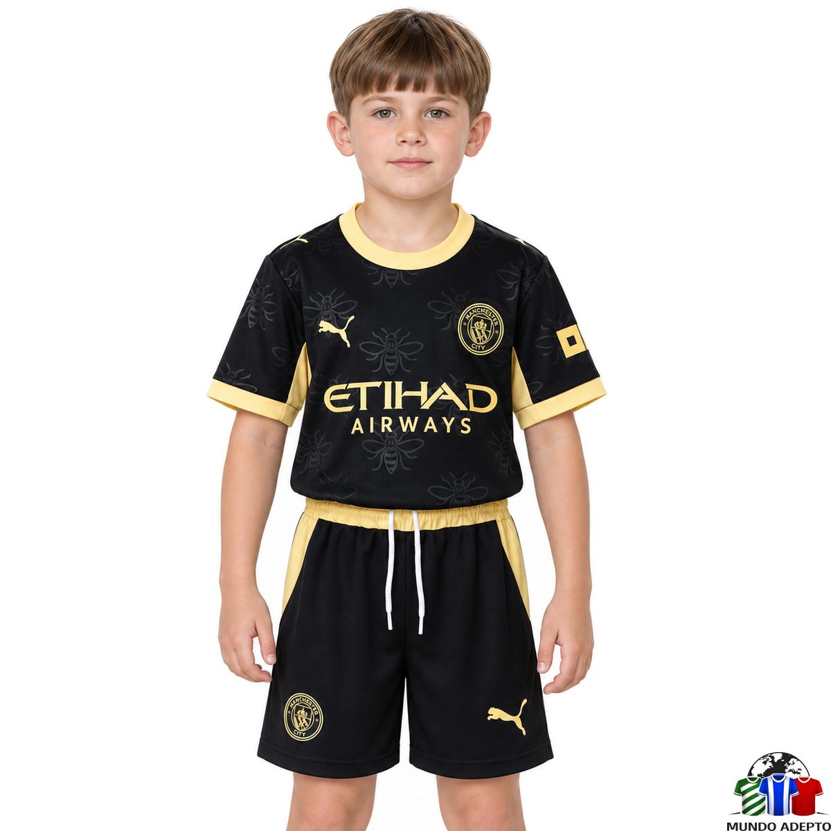 Camisola Conjunto Infantil Manchester City Alternativa - 26/27