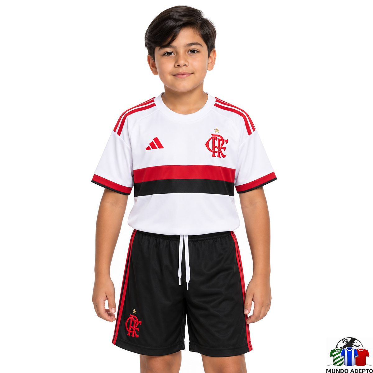 Camisola Conjunto Infantil Flamengo Alternativo - 26/27