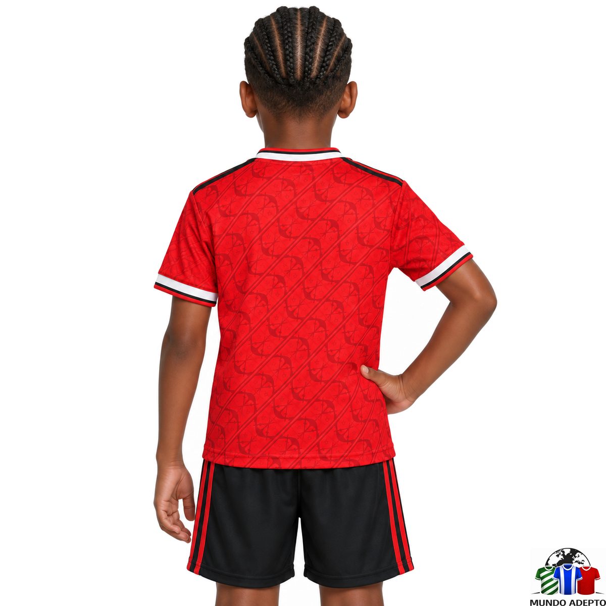 Camisola Conjunto Infantil Flamengo Terceiro - 26/27