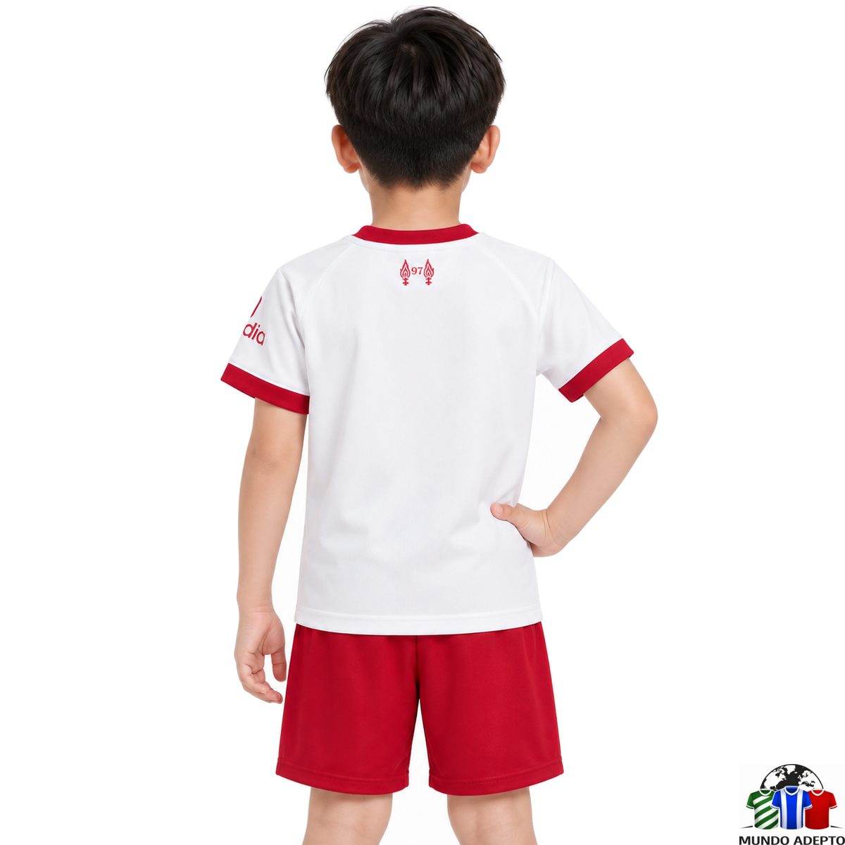 Camisola Conjunto Infantil Liverpool Alternativo - 26/27