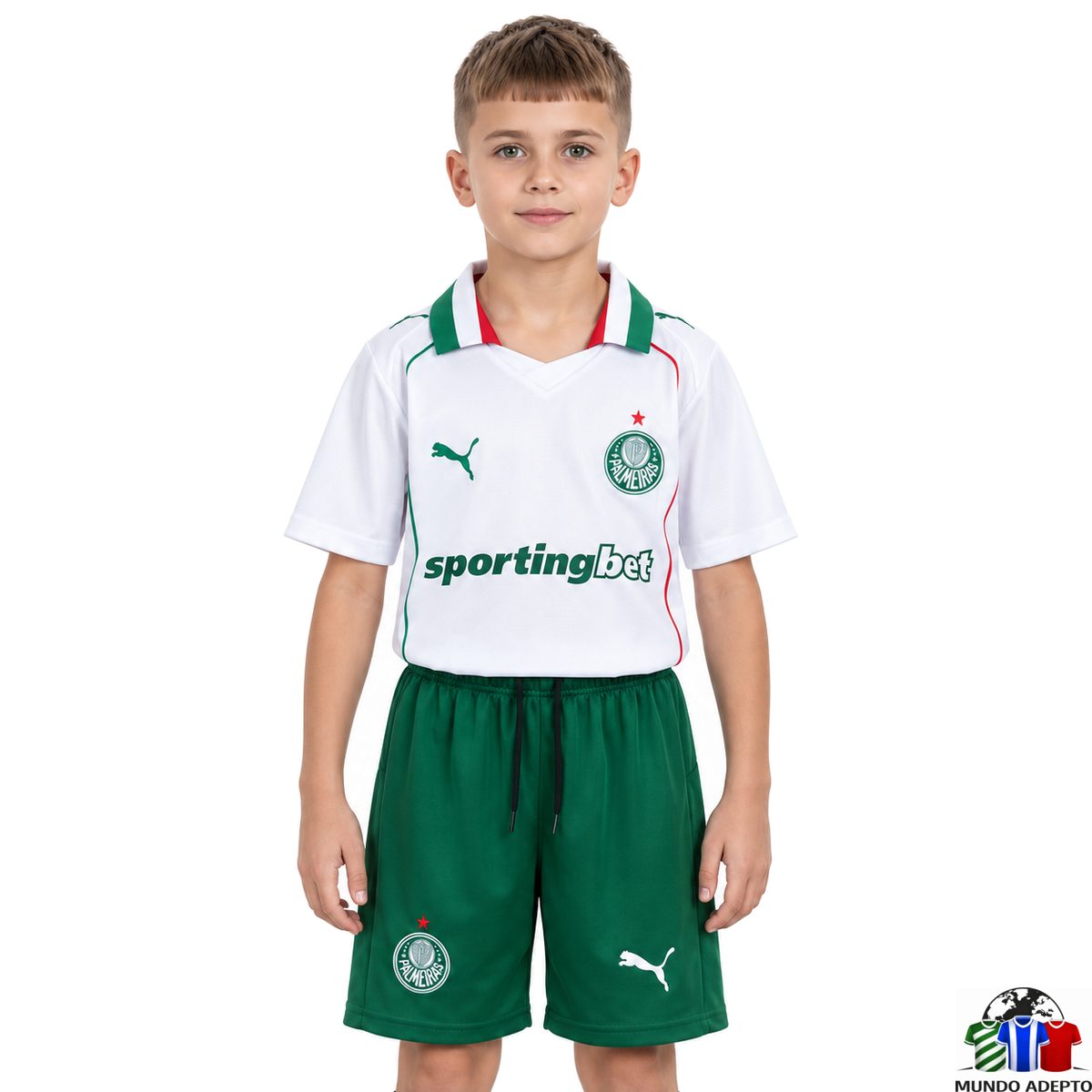 Camisola Conjunto Infantil Palmeiras Alternativo - 26/27