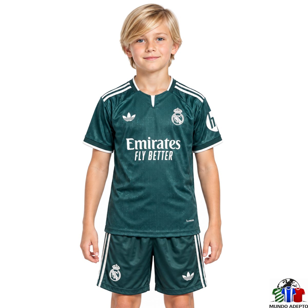 Camisola Conjunto Infantil Real Madrid Alternativo - 26/27