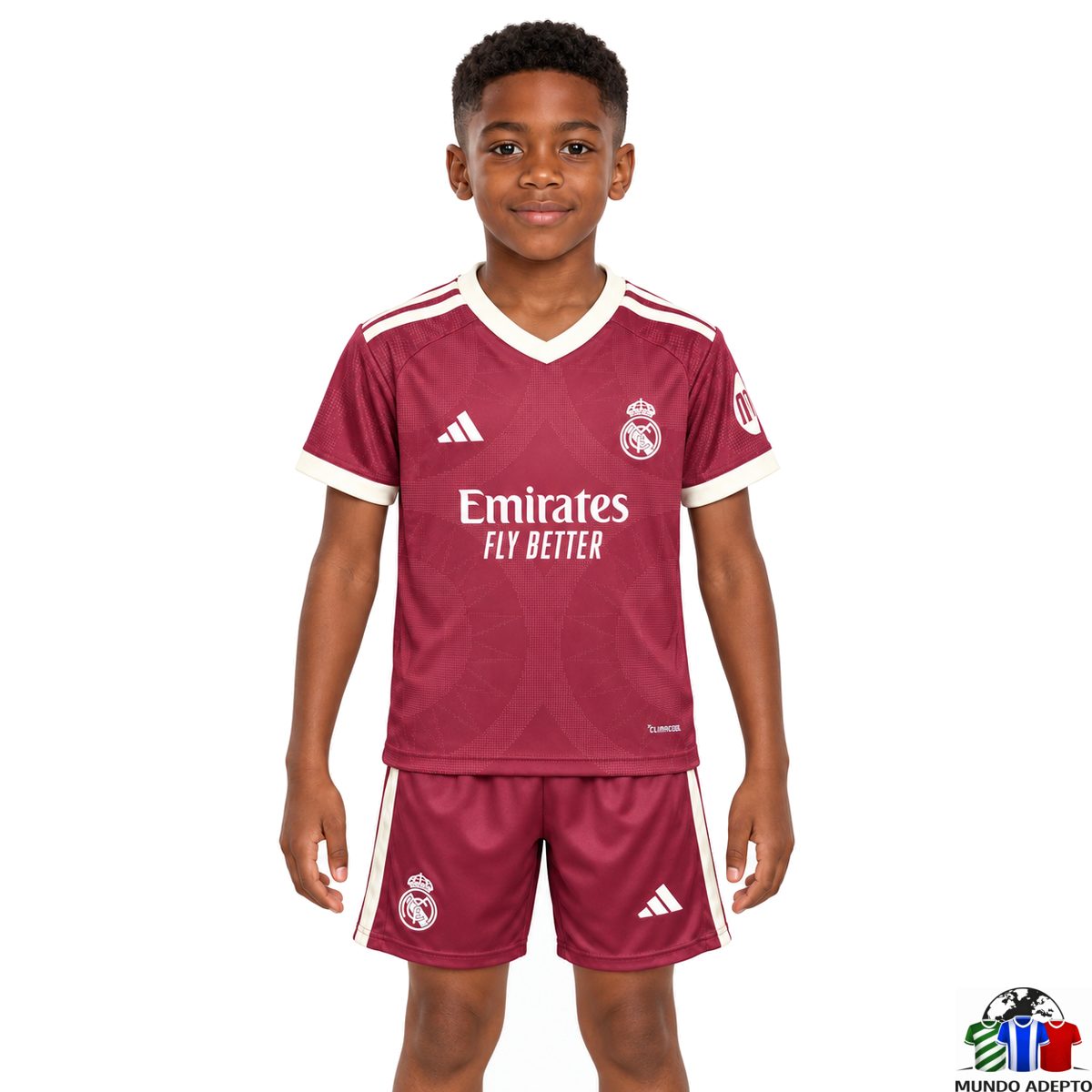 Camisola Conjunto Infantil Real Madrid Terceiro - 26/27
