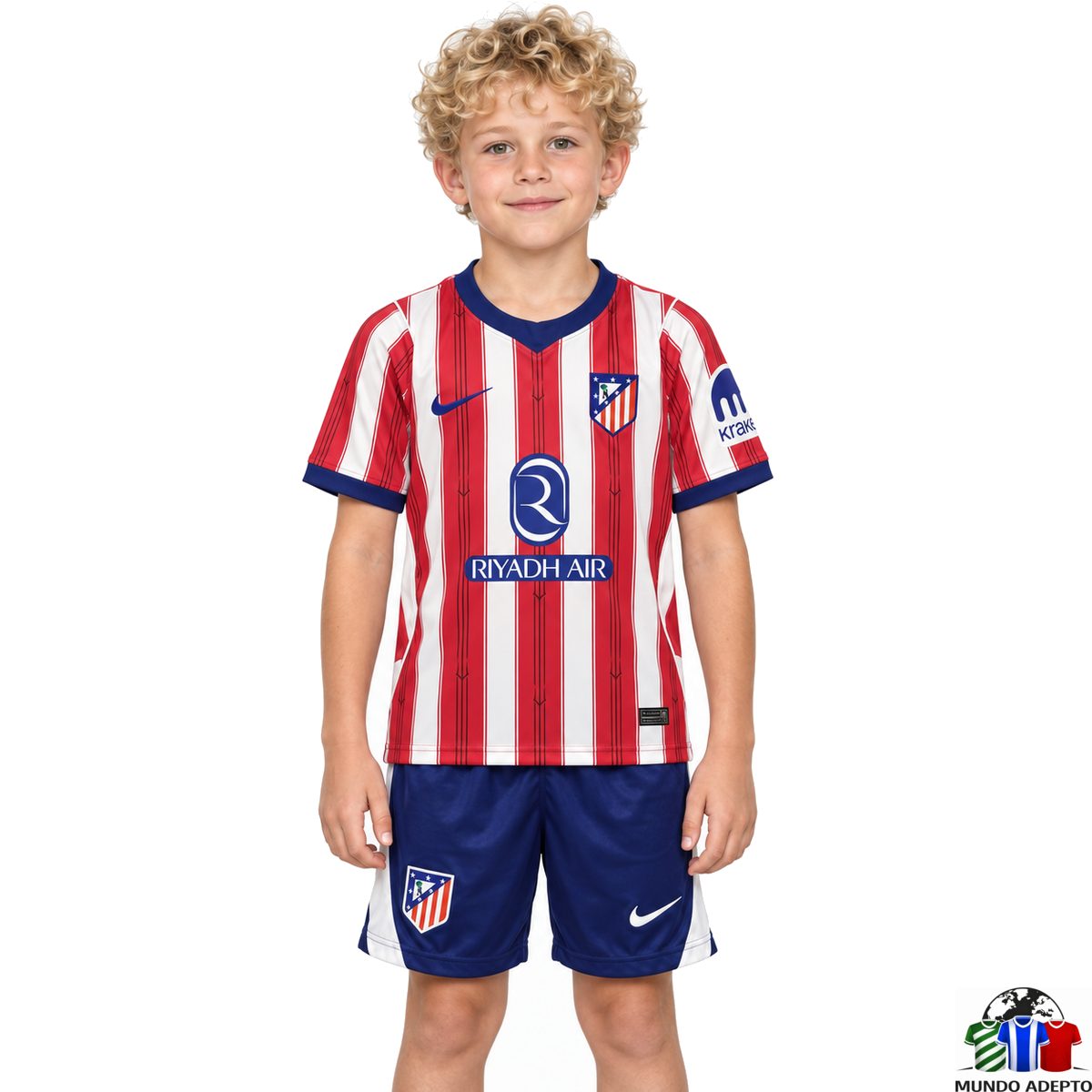Camisola Conjunto Infantil Atlético Madrid Principal - 26/27