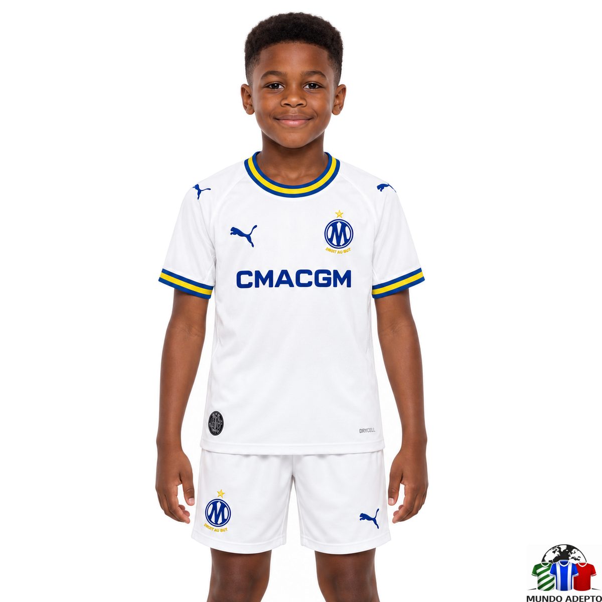 Camisola Conjunto Infantil Olympique de Marseille Principal - 26/27