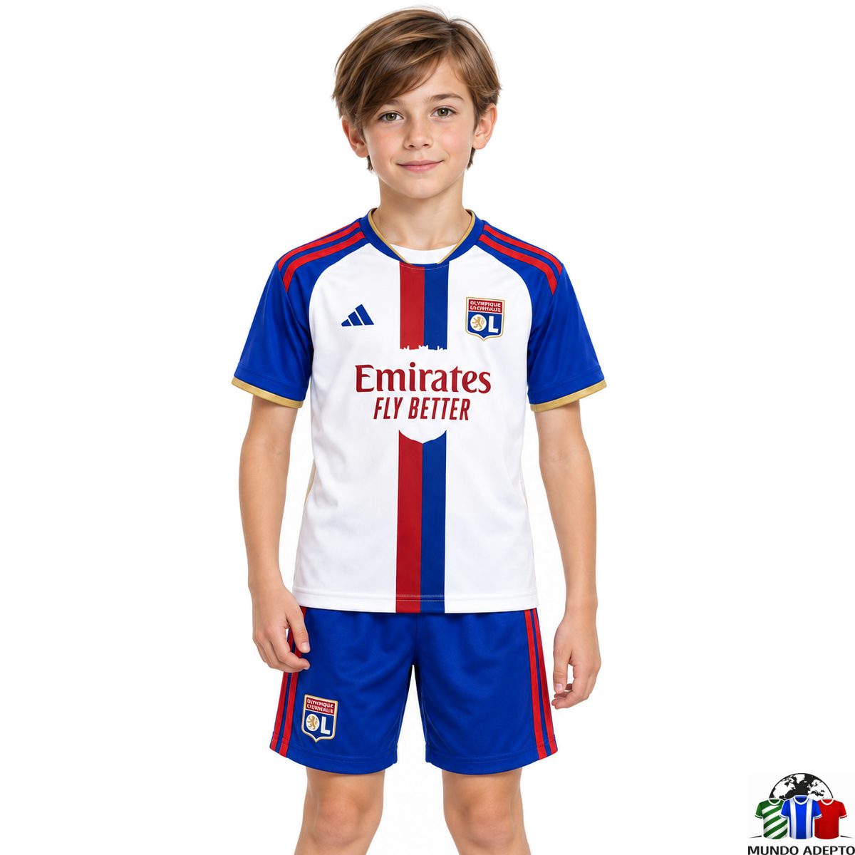 Camisola Conjunto Infantil Olympique Lyonnais Principal - 26/27