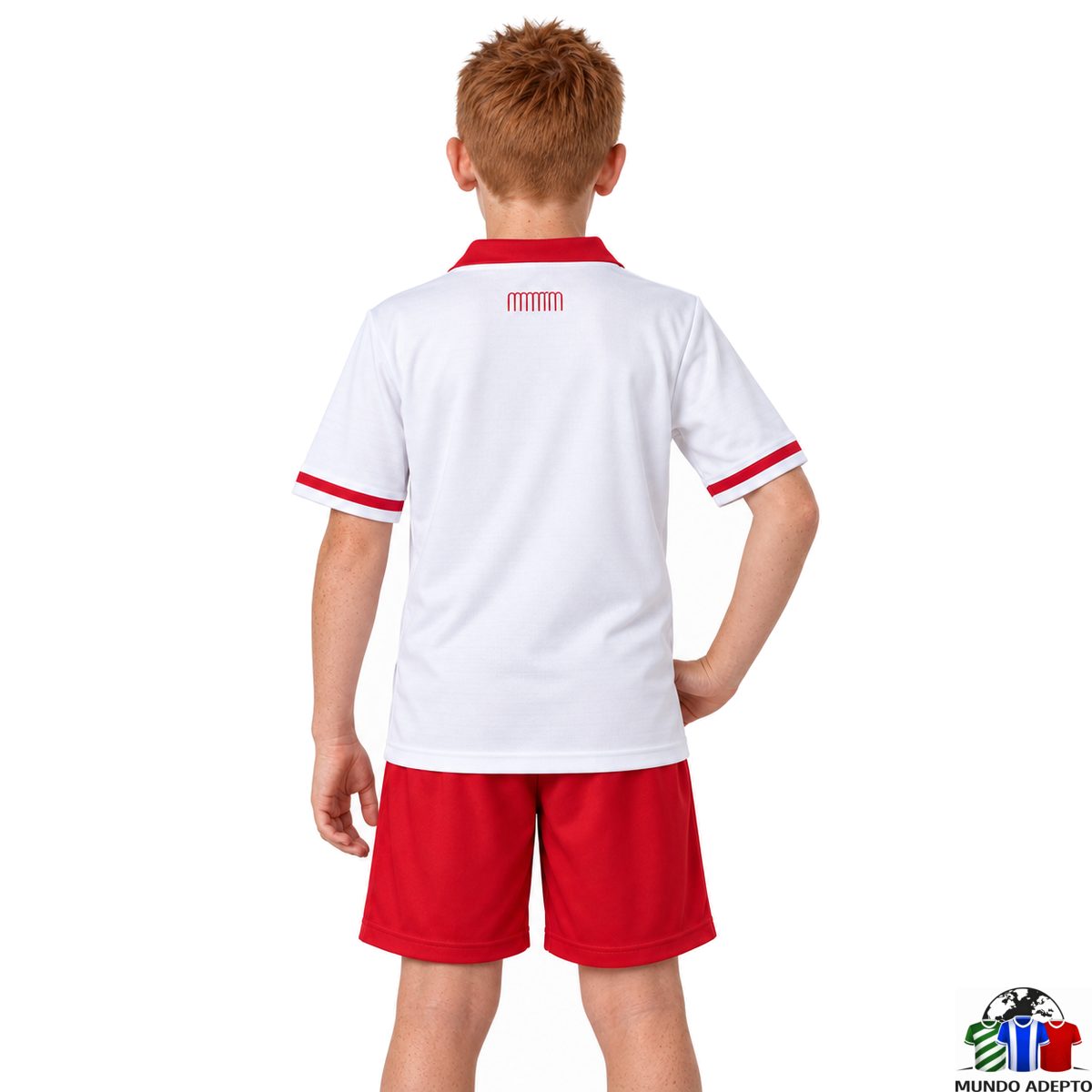 Camisola Conjunto Infantil AS Mônaco Principal - 26/27