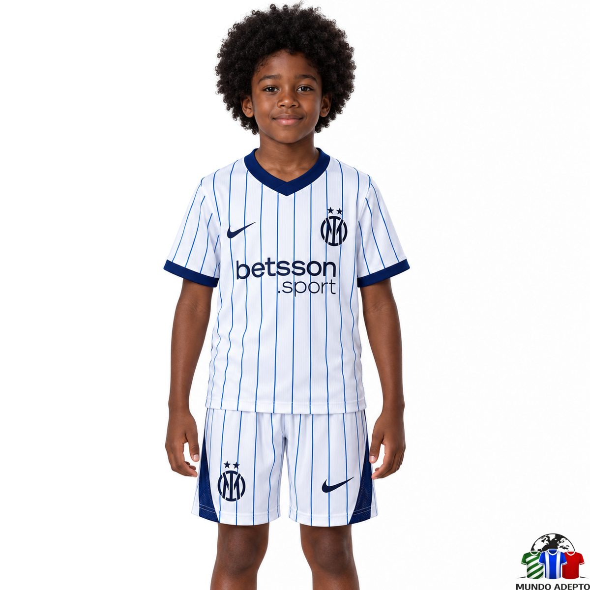 Camisola Conjunto Infantil Inter de Milão Alternativo - 26/27