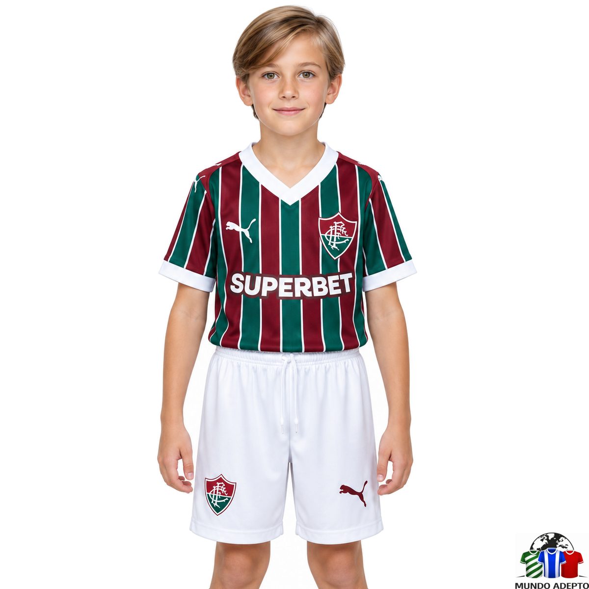 Camisola Conjunto Infantil Fluminense Principal - 26/27