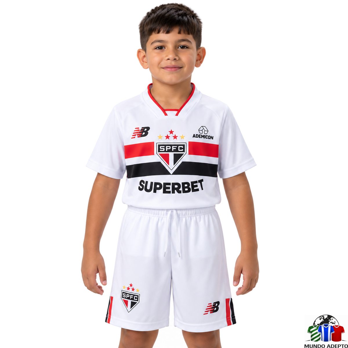 Camisola Conjunto Infantil São Paulo Principal - 26/27