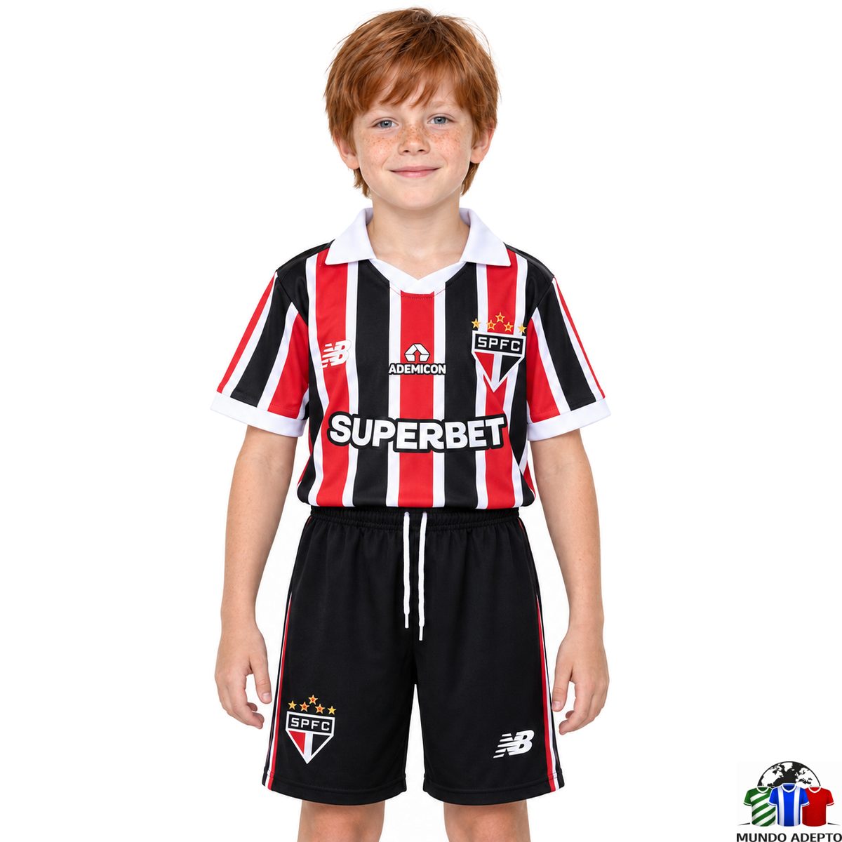 Camisola Conjunto Infantil São Paulo Alternativa - 26/27