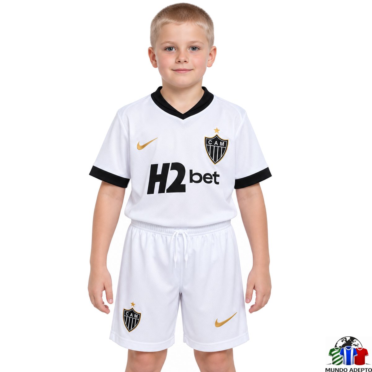 Camisola Conjunto Infantil Atlético Mineiro Alternativo - 26/27